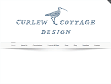 Tablet Screenshot of curlewcottagedesign.co.uk
